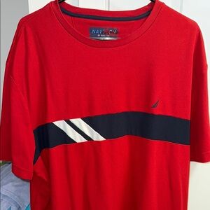 Nautica Men's Red T-Shirt